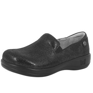 ALEGRIA | Women’s Black Keli Glitz Now or Never Professional Loafer Shoe size 38